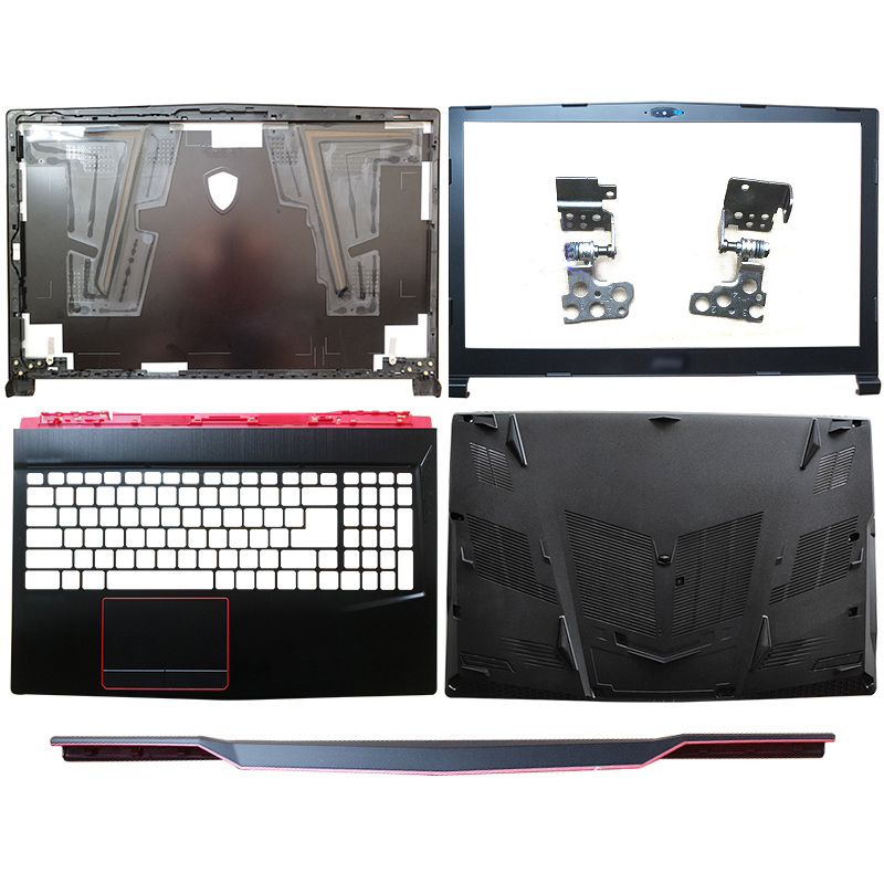 MSI GE63 GE63VR-7RT-7RE MS-16P1 MS-16P5 노트북 LCD 뒷면 커버/전면 베젤/경첩/경첩 커버/손목 받침대/밑면 케이스